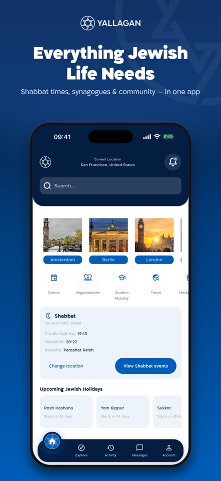 Yallagan app home screen